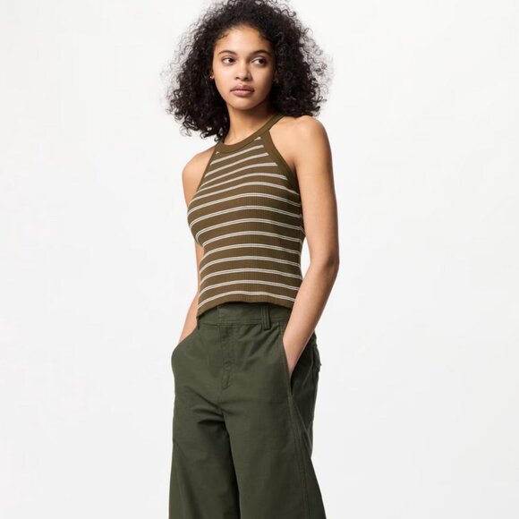 Uniqlo Striped Halter Neck Bra Top - Picture 2 of 4